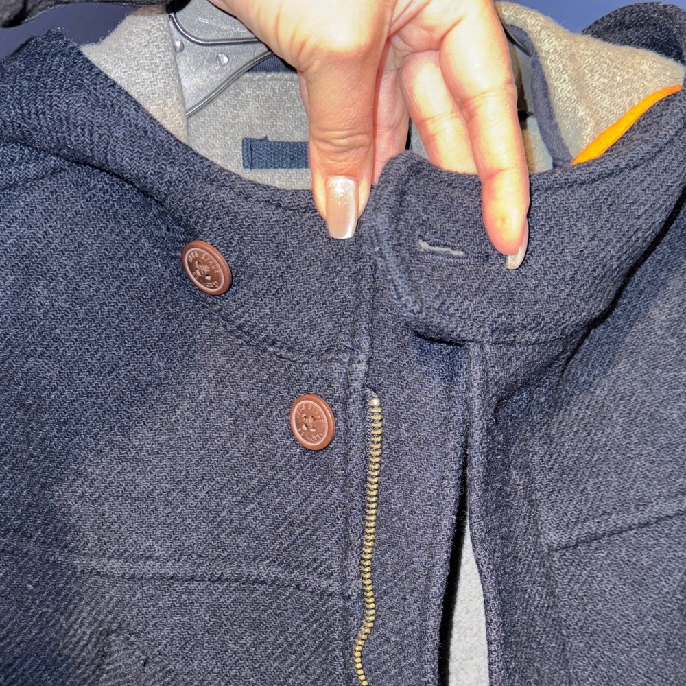 Gap Kids x Jack Spade- Boys Navy Pea Coat Size Medium - Picture 7 of 17
